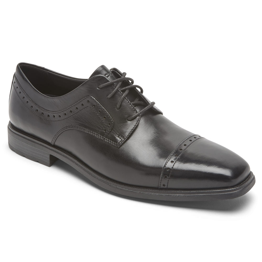 Oxfords Rockport Homem Pretas - Farrow Cap Toe - 29354ORQU